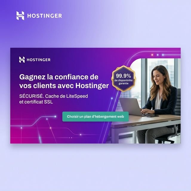 Hostinger — Hébergement web recommandé